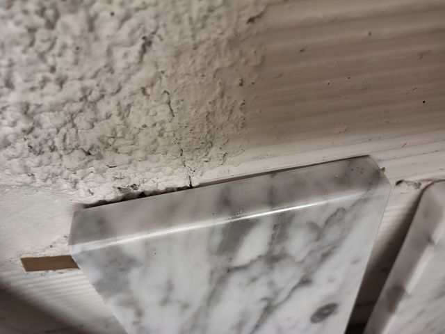 Piezas de mármol país blanco