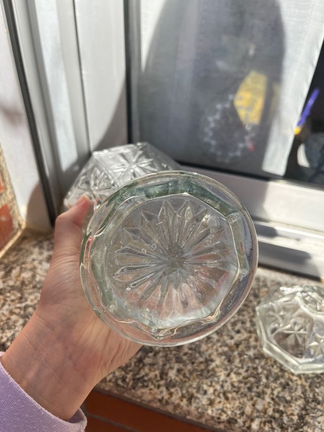 Tibor de cristal tallado