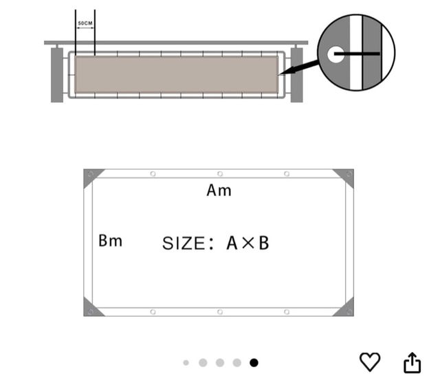 Privacidad de Balcón y Pantallas 90x600cm