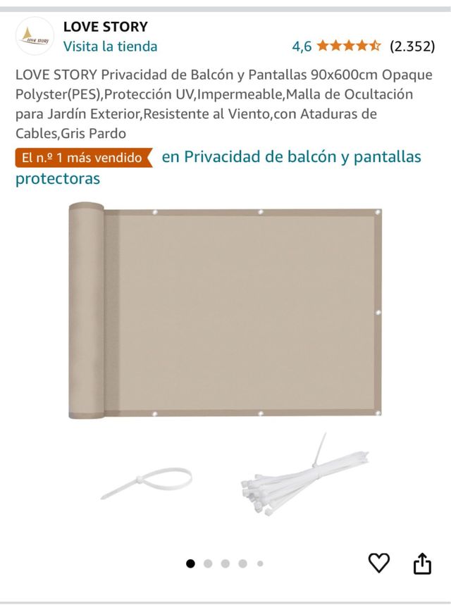 Privacidad de Balcón y Pantallas 90x600cm