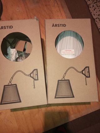 Lampara pared arstid plateada