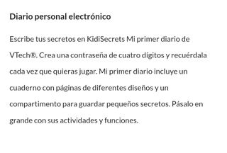 Kids Secrets. VTECH 
