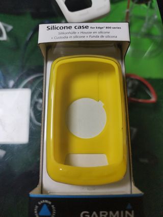 Funda de silicona para Garmin 800 color amarillo .