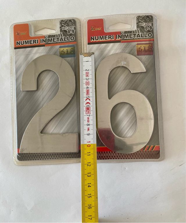 Numeri in metallo