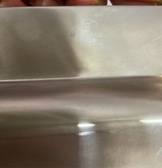 Vassoio acciaio inox 18/10