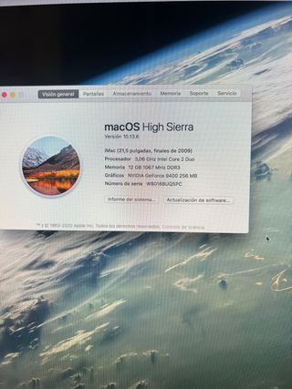 imac finales 2009 para piezas