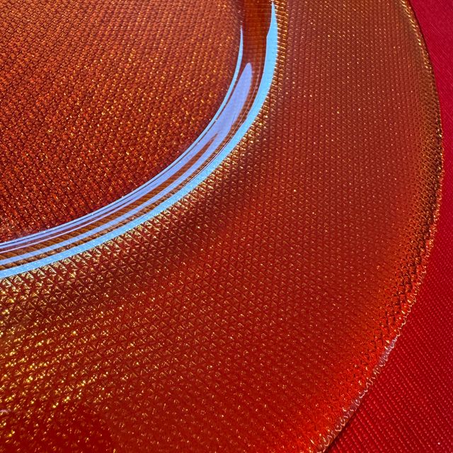 2 bajo platos Vista Alegre Atlantis picos ámbar