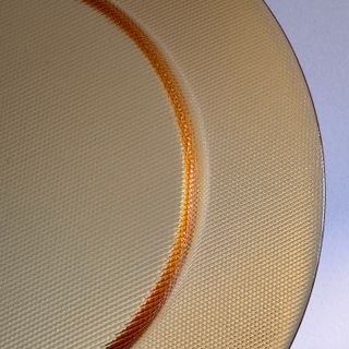 2 bajo platos Vista Alegre Atlantis picos ámbar