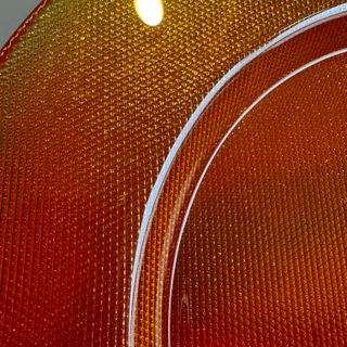 2 bajo platos Vista Alegre Atlantis picos ámbar