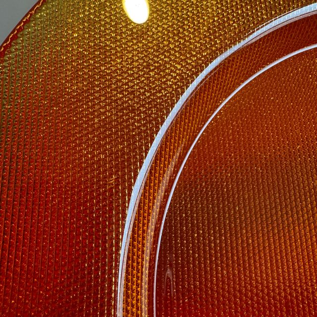 2 bajo platos Vista Alegre Atlantis picos ámbar