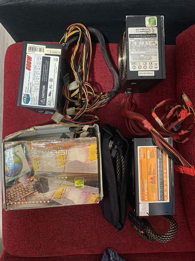 Lote ordenadores tarjetas graficas fuentes