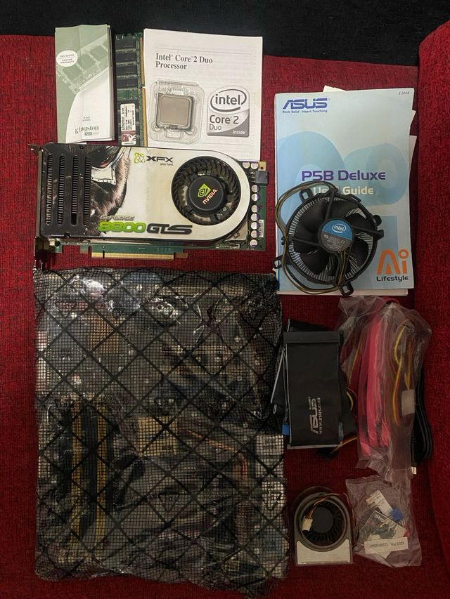 Lote ordenadores tarjetas graficas fuentes