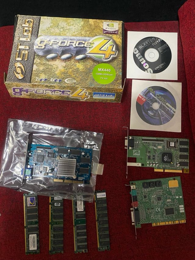 Lote ordenadores tarjetas graficas fuentes