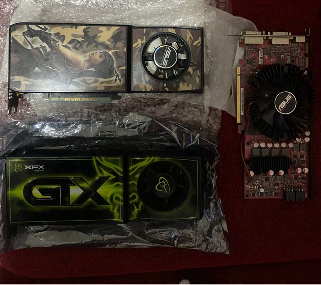 Lote ordenadores tarjetas graficas fuentes