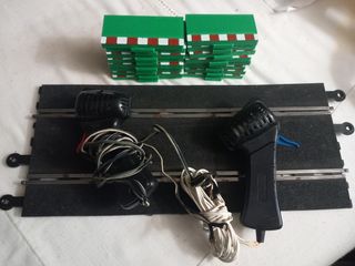 Pianos Rectos + pista recta y mandos scalextric