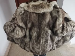 Pelliccia di Vera pelle di volpe grigia 