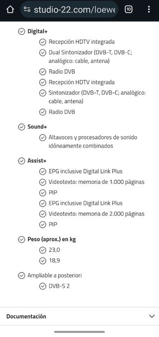 Televisión Loewe Modus 32