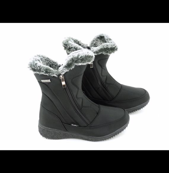 Botas negras impermeables cremalleras