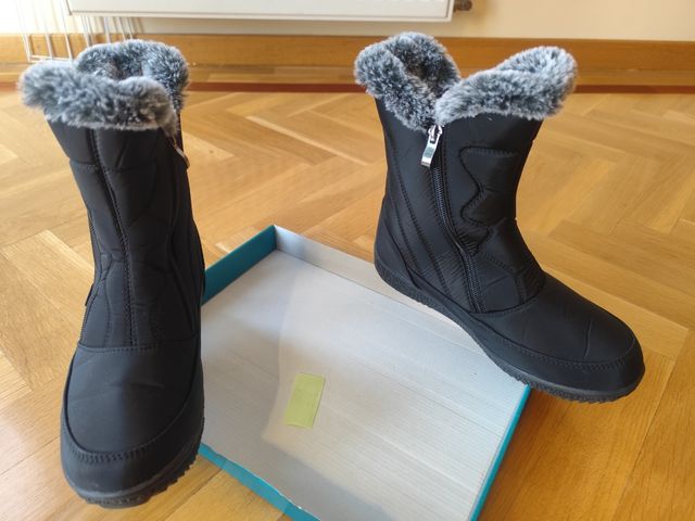 Botas negras impermeables cremalleras