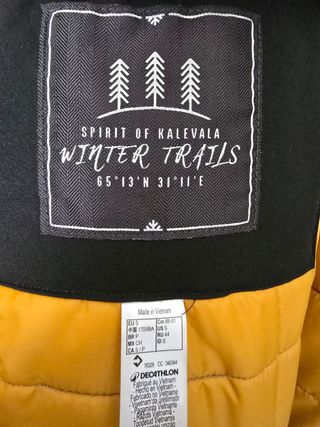 Parka montaña y nieve impermeable