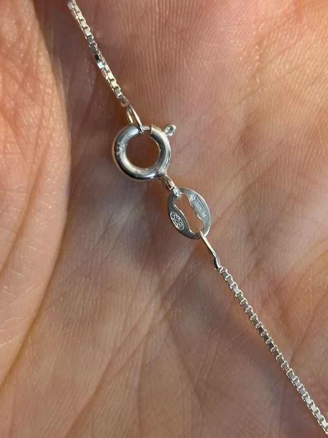 Collana veneziana con ciondolo punto luc