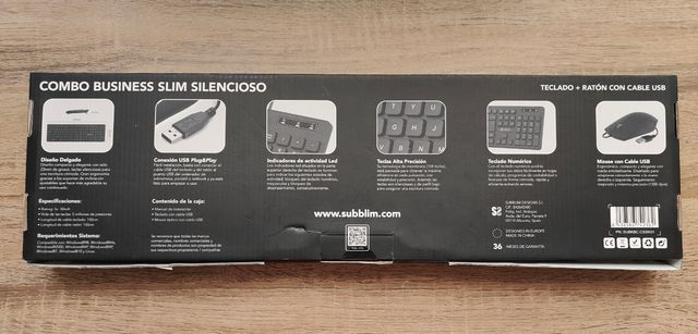 Combo de teclado y ratón SUBBLIM