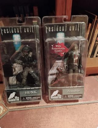 Figuras 10th anniversary resident evil hunk zombie