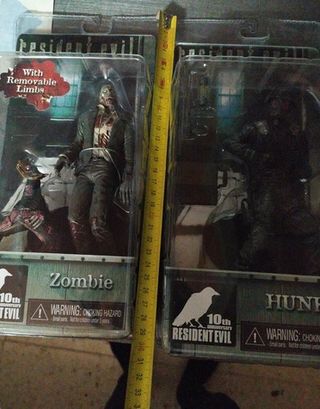 Figuras 10th anniversary resident evil hunk zombie