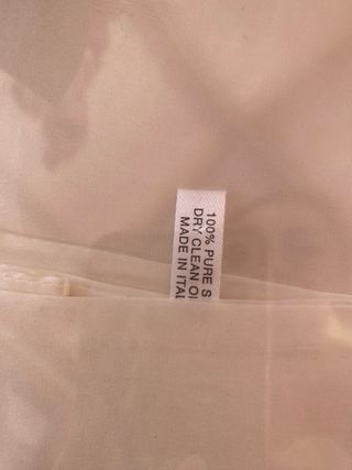 Fular de caballero en seda blanco