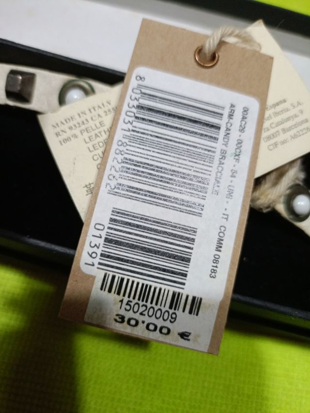 Pulsera Diesel cuero hombre 