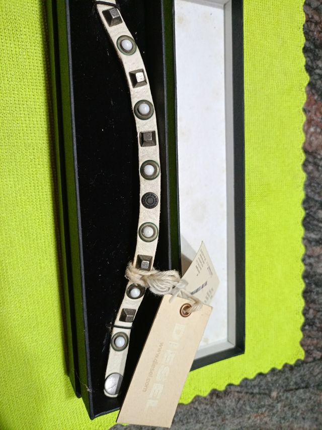 Pulsera Diesel cuero hombre 