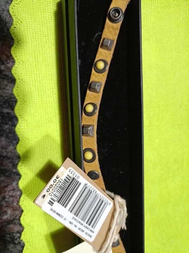 Pulsera Diesel cuero hombre 