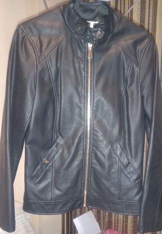 Chaqueta de cuero(polipiel) de mujer 