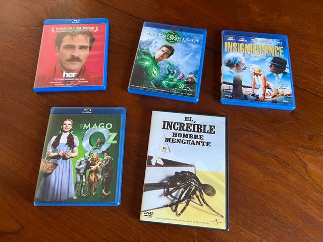 Lote de 4 Blu-Rays + 1 DVD