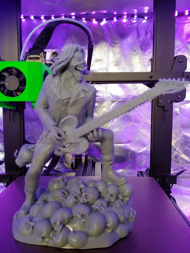Iron maiden chitarra stampa 3D(difettosa
