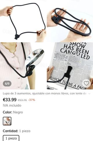 Lupa de lectura flexible 