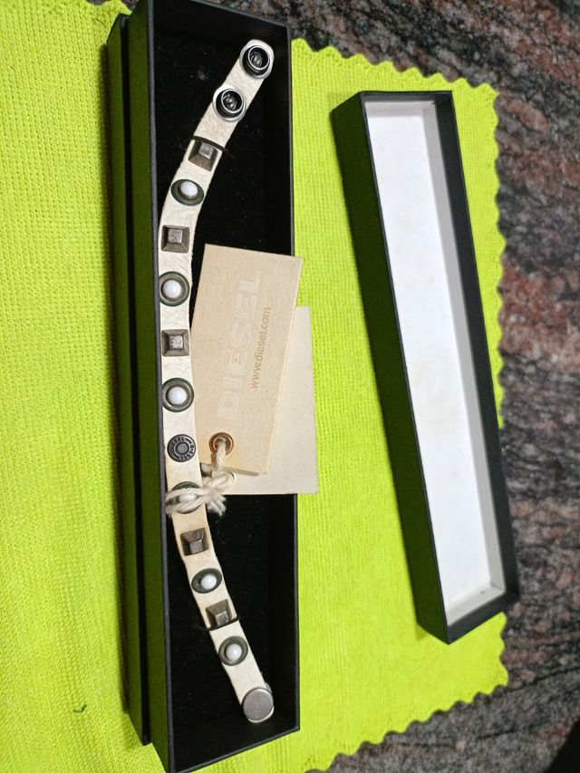 Pulsera Diesel cuero de hombre 