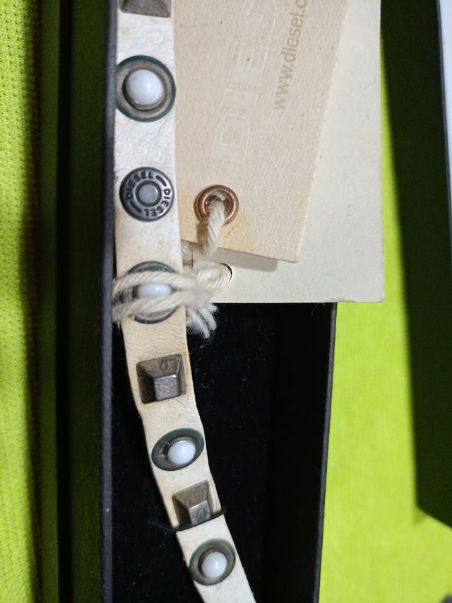 Pulsera Diesel cuero de hombre 