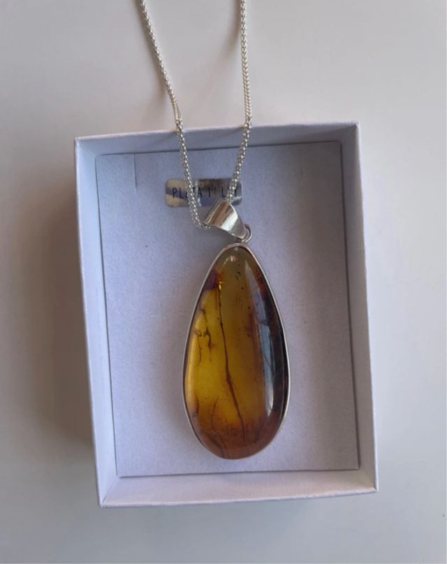Collas plata 925 ambar