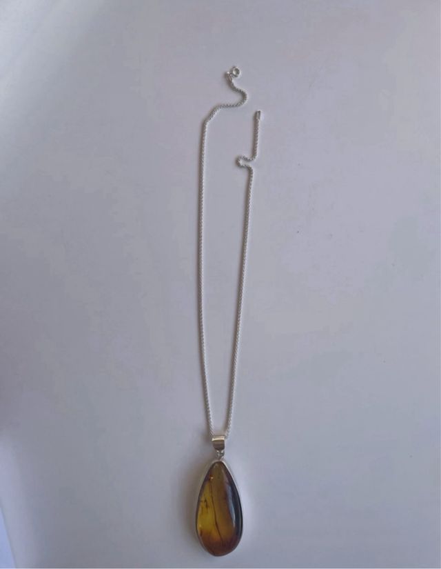 Collas plata 925 ambar