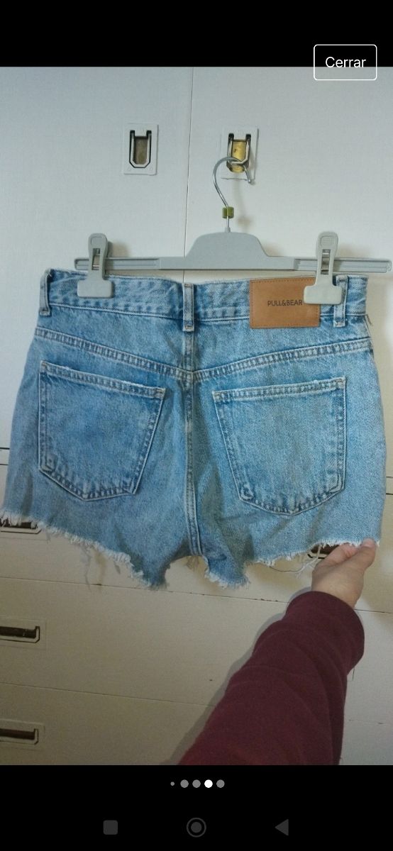 Pantalón/short corto vaquero roto