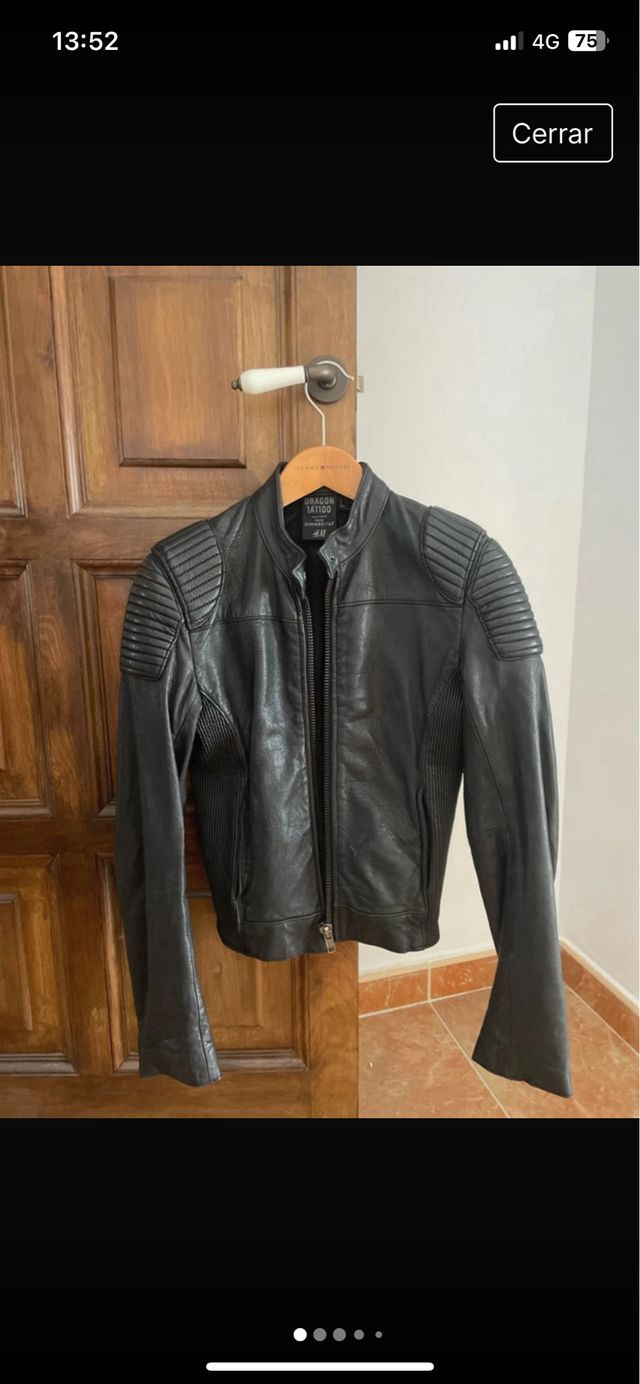Cazadora Biker piel mujer