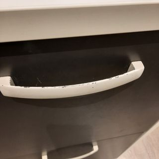 Recibidor con zapateros y espejo