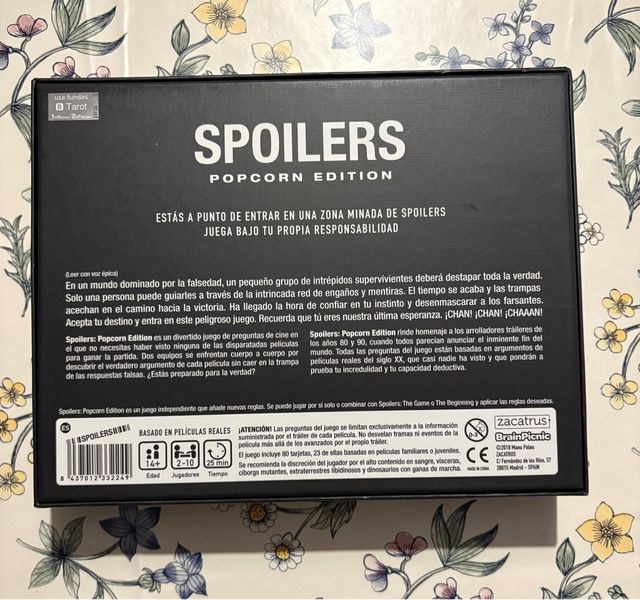 Juego de mesa Spoilers Popcorn Edition