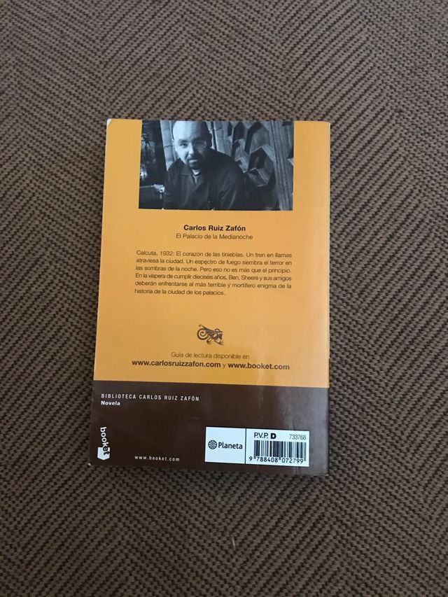 El palacio de la medianoche. Carlos Ruiz Zafón