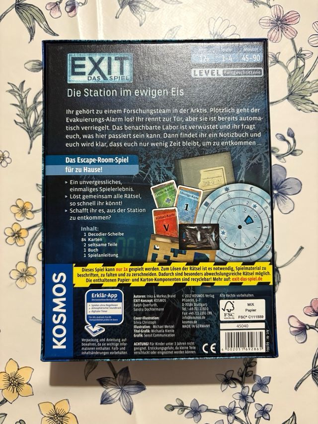 Juego de mesa Exit Das Spiel