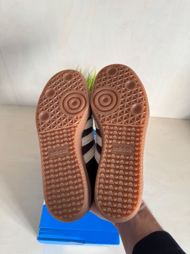 Adidas Samba OG Maroon Gold Metallic