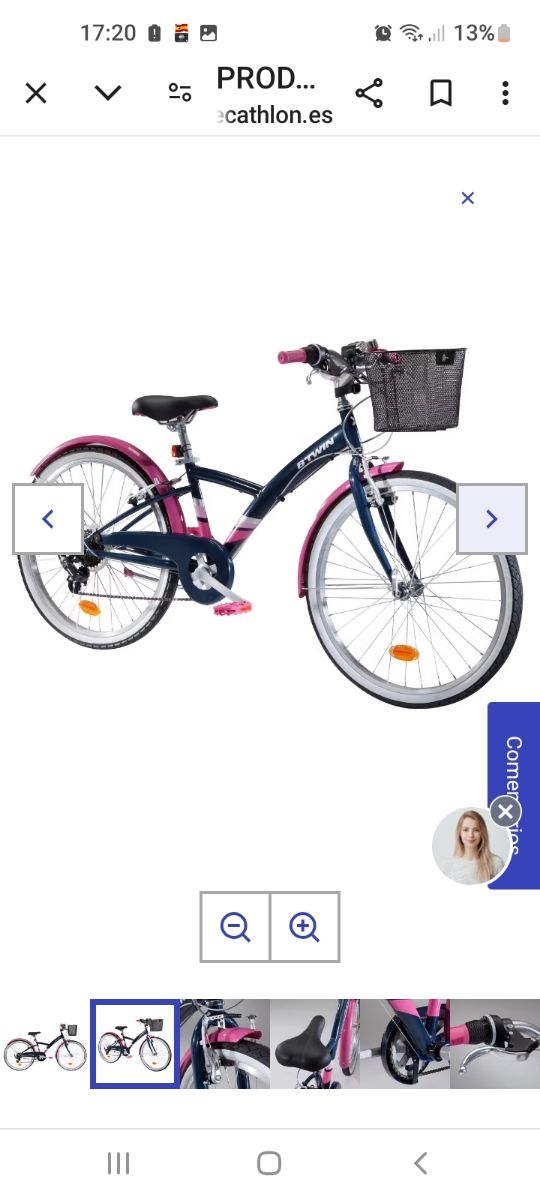 Bicicleta 24" btwin 500