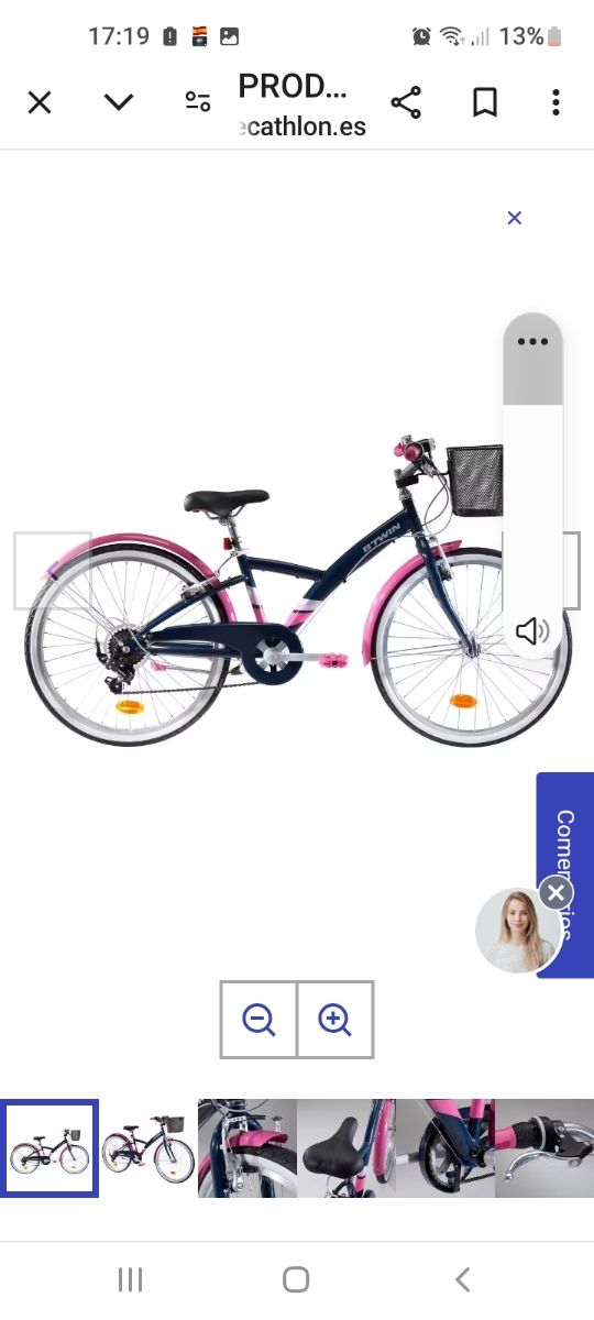 Bicicleta 24" btwin 500