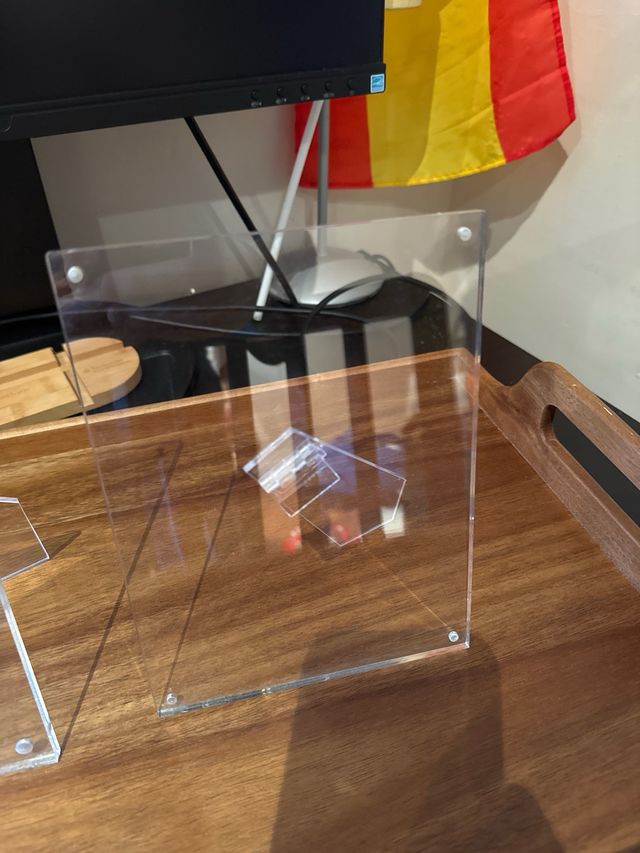 Portafotos doble con imán de metacrilato